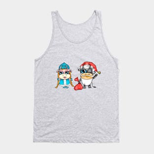 Christmas bulls Tank Top